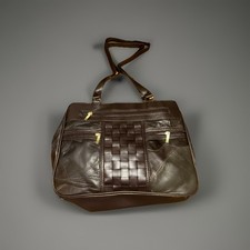 new ladies brown shoulder bag , nathalie andersen, 2 top zip pockets