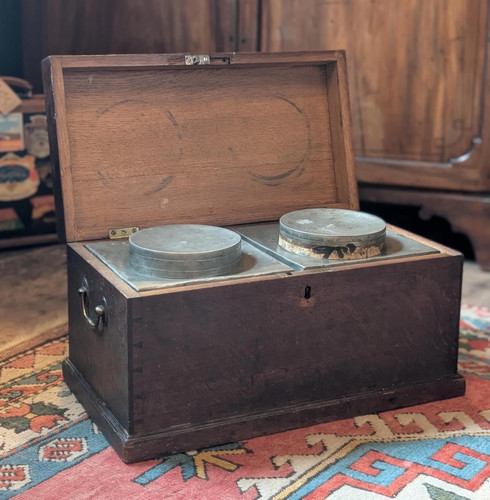 Georgian mahogany tea - tea, chest