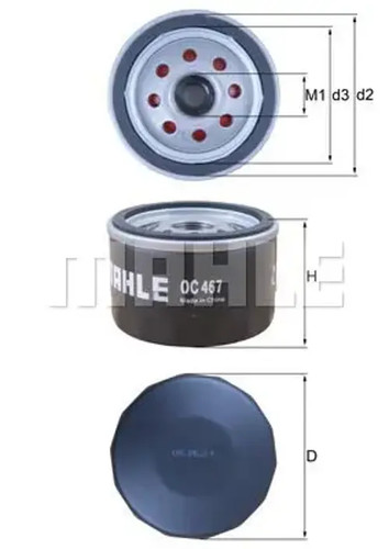 Oil filter spin oc - spin-on,