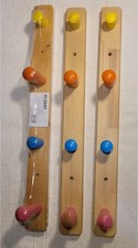 3 IKEA FLISAT 4-Knob Wall Rack