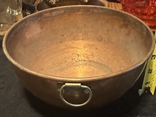 Vintage copper mixing bowl - copper,