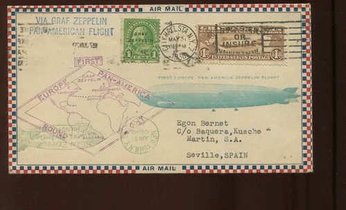 C14 graf zeppelin air - zeppelin, mail