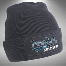 Junglist Soldier Beanie Hat / Wooly Hat Camouflage Jungle Drum and Bass