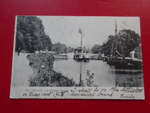 Linnet on crinan canal - s.s., "linnet"