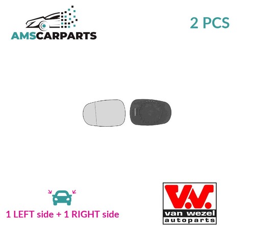 Rear view mirror glass pair - rear,