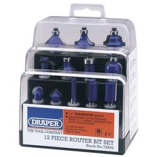 Draper TCT Router Bit Set
