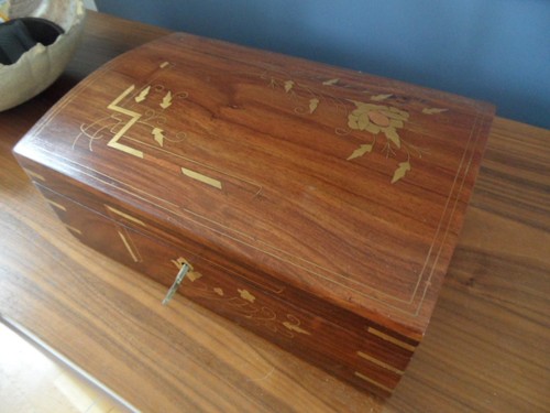 Antique 30x20x15cm rosewood - rosewood, &
