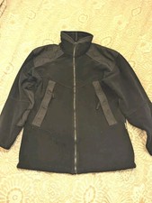 BERGHAUS Fleece Jacket Coat M Mens Black Gore WINDSTOPPER Clima made UK Soft