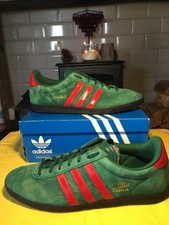 Adidas - Men’s Uk 9 - GAZELLE - GREEN / RED -  2020 - RARE COLOURWAY- SUPER !!!!