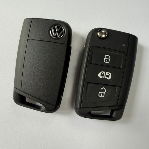 Volkswagen flip key fob - , 3