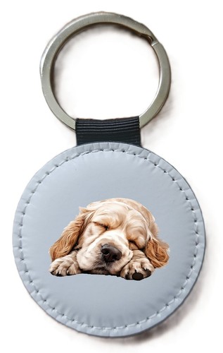 Clumber spaniel keyring - clumber,