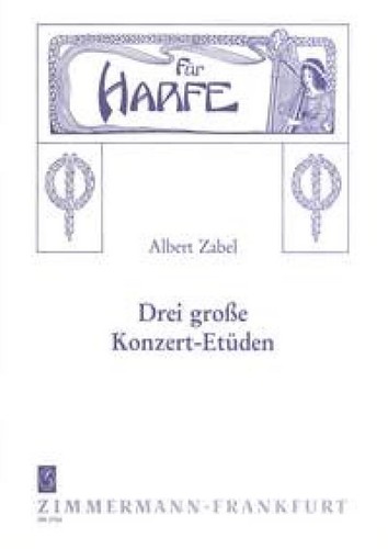 Three concert études harp - three,