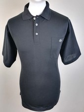 Mens Lacoste Sport Polo Shirt Vintage Black Size L 100% Cotton *Exclusive* 1-194
