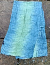 Jim Thompson Handwoven Thai Silk Scarf Blues & Greens