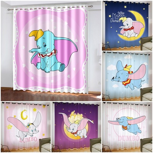 Disney dumbo curtains thick - curtains,