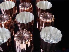 Copper Cupcake Mold Set Of 10