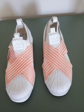 NWOB ADIDAS WHITE SUPERSTAR SLIP ON – SIZE UK 5 1/2 (EURO 38.5)