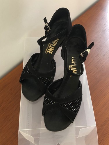 Ladies black ballroom shoes