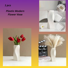 Plastic modern flower vase - plastic,