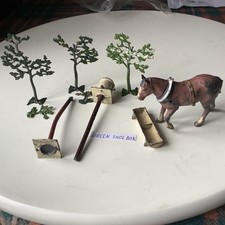 britains farm scenic items, trees, dovecot horse, for repai