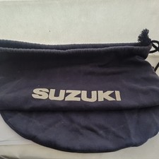 SUZUKI DRAWSTRING HELMET BAG Blue Carry Bag