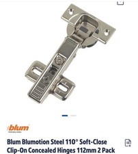 Blum Soft Close Hinges 1 Pair