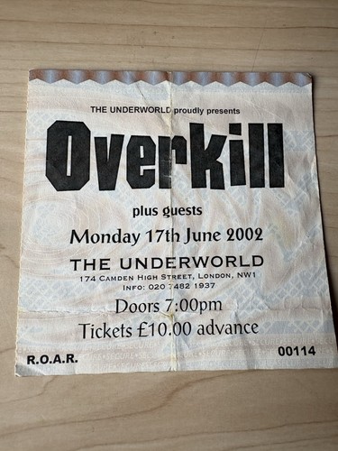 Overkill concert gig the - concert,