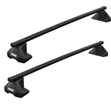 Thule SquareBar Evo Roof Bars Black fits Ford Ranger 2012- 4-dr  Normal Roof