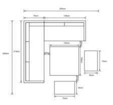 6 seater Orlando Mini Corner Dining Set + Storage (Garden Furniture)