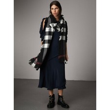Burberry Black Wool Half Mega