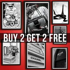 Fashion Brand Posters Black