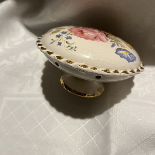 Vintage round china pomander - vintage,