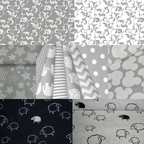 100 cotton fabric grey - 100%,