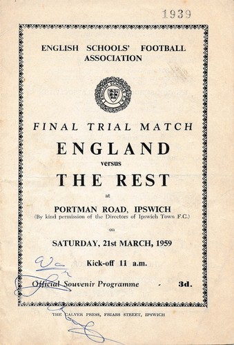 England the rest - the, (schoolboy