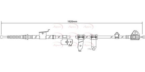Apec rear right - rear, brake