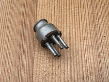 One vintage TANNOY 4 pin speaker plug, Silver Red Gold HPD (264646)