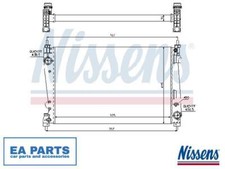 Radiator, engine cooling for