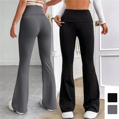 Women high waist yoga flare - waist,