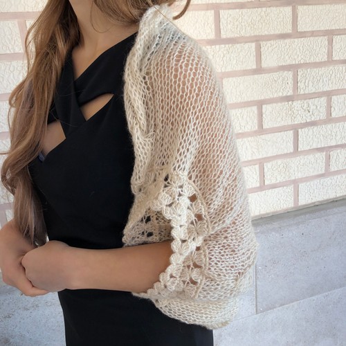 Mohair bridal shrug wedding - mohair,