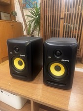 Pair - KRK Rokit RP5 G3 Classic 5 Active Studio Monitor Speakers Black/Yellow