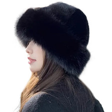 Thick Plush Winter Fur Hat for