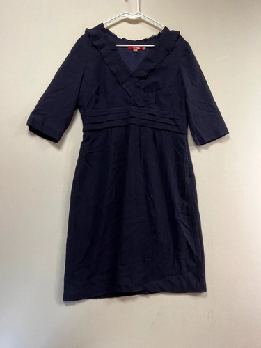 Boden navy cotton tea dress - navy,