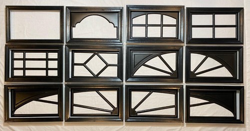 Black amarr garage door window - black,