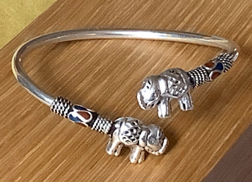 Sterling silver elephant - sterling,
