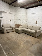 Beige NEXT L Shape Sofa & Armchair DELIVERY AVAILABLE!