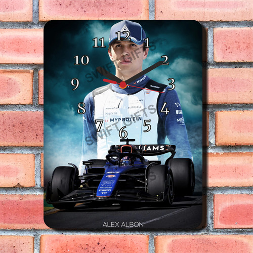 Alex albon design wall - wall, clock
