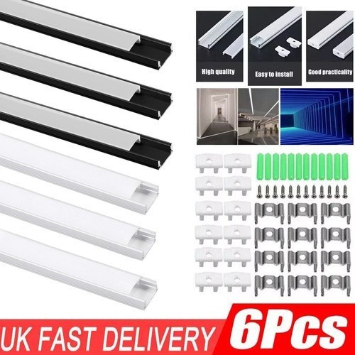 Pack led aluminium channel - 6,