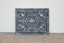25.8 cm x 32.5 cm cast iron fire door clay/bread oven door/pizza smoke house