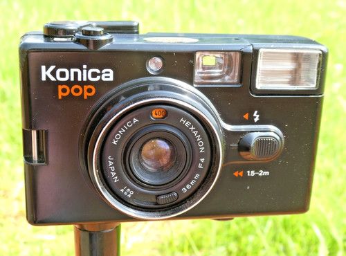 Konica pop hexanon film camera - konica,