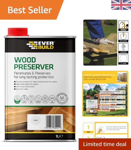 Clear wood preserver 1l - clear,